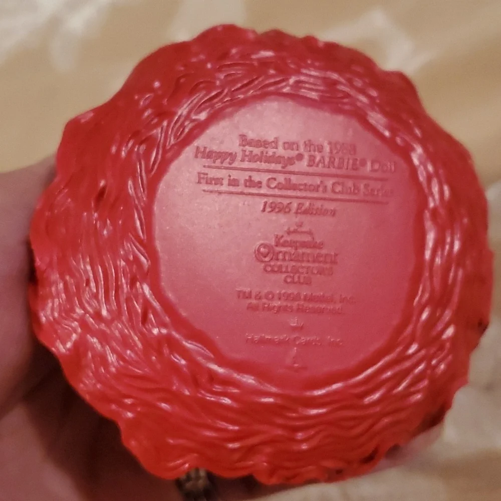 New 1996 Vintage Barbie Keepsake Ornament - Collector's Club Series - Picture 6 of 8